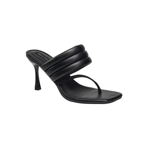 French Connection Womens Valerie Vegan Leather Slip On Heel Sandals Size 9 NWB - Picture 1 of 13